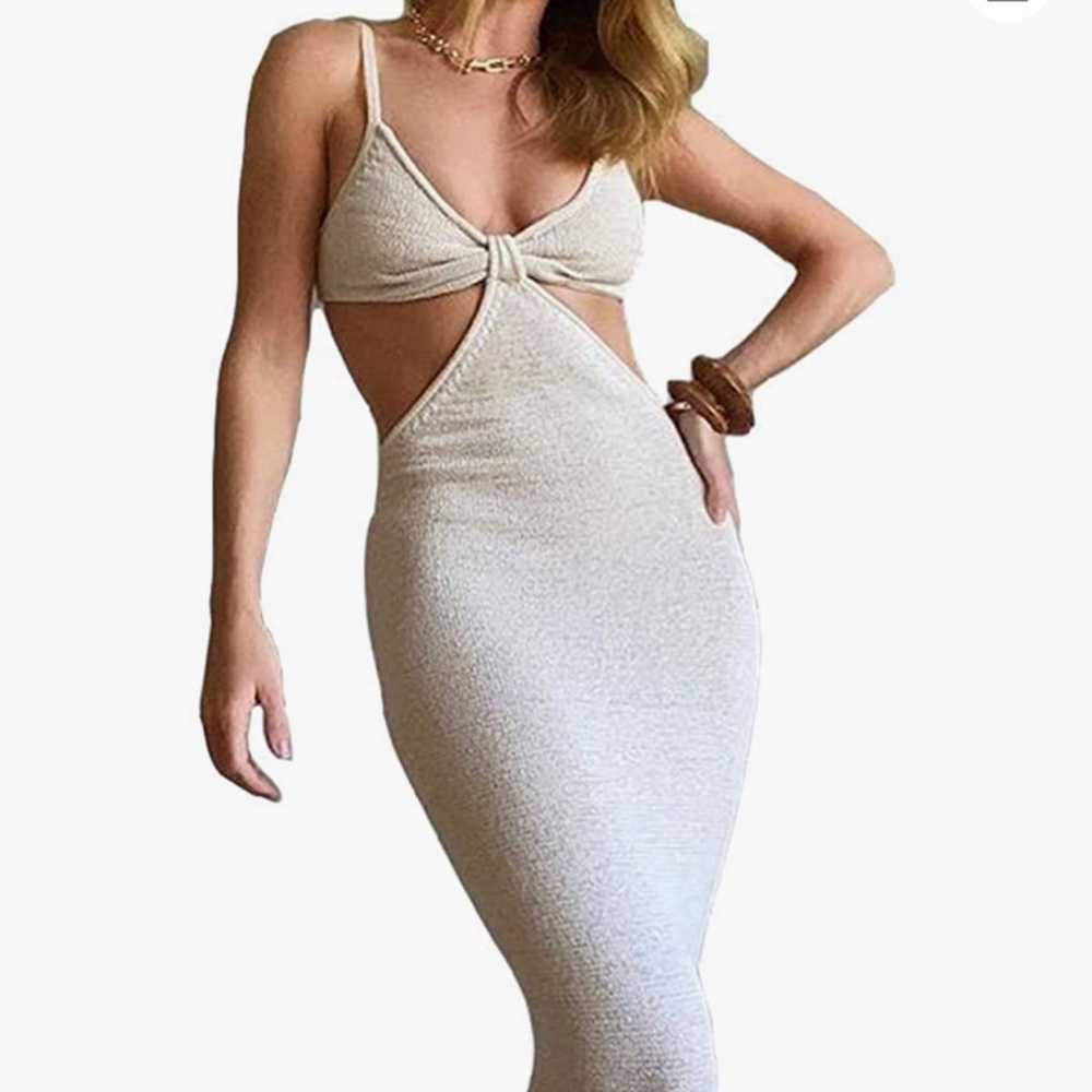 Knit cutout dress small